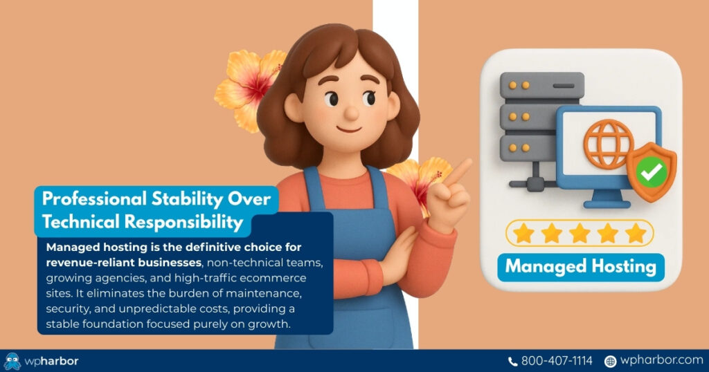 Shop owner points out to managed hosting for her business