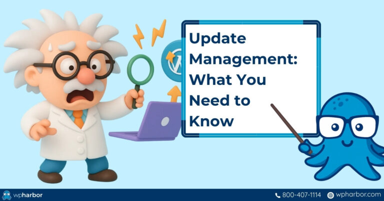 Lab operator inquiring about WordPress Update Management Service