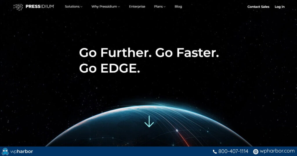 Hero section's screenshot of Pressidium